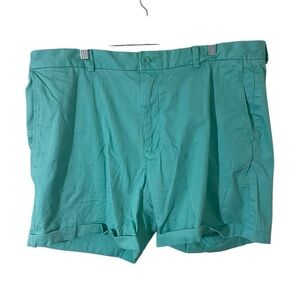 Vineyard Vines Mens 38‎ Teal Breaker Chino Shorts Golf Casual Cotton Preppy